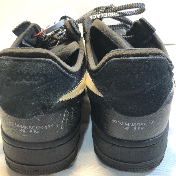 Nike x Off White AF1 Black size 8 US used no Og box - Picture 12 of 16